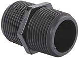 Banjo NIP100-SH Polypropylene Pipe Fitting, Short Nipple, Schedule 80, 1" NPT Male, 2" Length