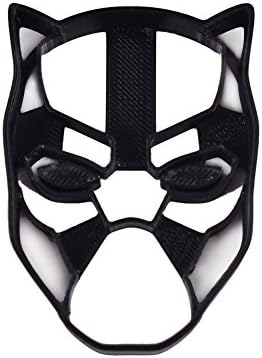Black Panther Cookie Cutter &amp; Fondant Cutter Classic Superhero Black Logo for Kids and Parents - Perfect for Cookies Cake Decorating Cupcake Toppers (1 Medium 2’’ x 3’’)