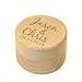 Personalized Rustic Wedding Ring Box Holder Custom Your Names and Date Wedding Ring Bearer Box