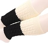 Spring Fever Women's Double Sided Knit Boot Cuffs Leg Warmers