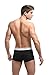 Italian Designed Trunks 2 Pack KRONIS Mens Underwear Premium 180gsm Cotton, Small, Black + Marble Grey
