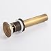 Beelee Antique Brass Pop Up Sink Drainer with overflow