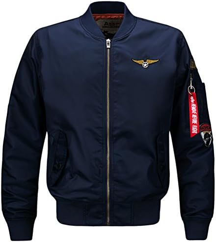 Bomber Jacket Men Mens Army Jackets And Coats Military Jacket For Men Baseball Varsity Jacket chaqueta hombre veste homme.DA23 1616 Blue 4XL