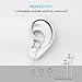 COWIN HE1 in-Ear Earbuds Noise Isolating Headphones, Waterproof Sweatproof Earbuds for Gym Running with Mic HD Dynamic Crystal Clear Sound, Ergonomic Comfort-Fit and 100% Compatibility - White