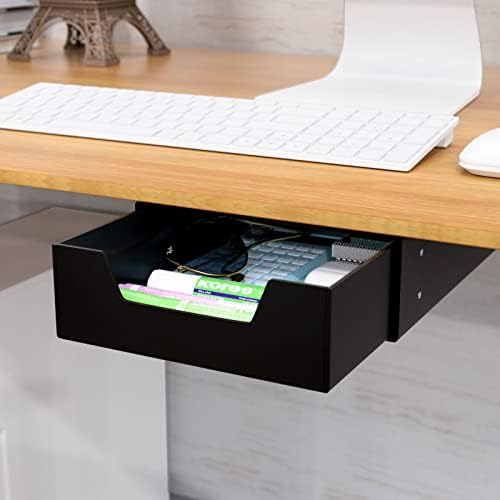 Under Desk Drawer, Selfadhesive SlideOut Table Organizer