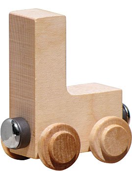 NameTrain Clear Finish Letter Car L - Made in USA