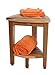 EcoDecors, Snazzy Corner, Corner Teak Shower Stool, Corner Teak Shower Bench, Corner Teak Shower Seat, Corner Teak Shower Shelf, Teak Caddy, Teak Shower Caddy, 18