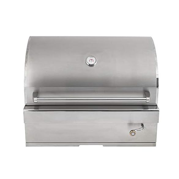 Barbeques Galore 32inch Turbo Charcoal BuiltIn Stainless Steel BBQ