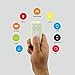 SUNNYPEAK Multi-functional Wireless Bluetooth Gamepad Controller Handheld Self Timer Compatible with Android/PC for Playing 3D VR Games/Taking Pictures/Music Player /E-book Flip (Green)