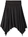 Amy Byer Girls' Big Knit Foldover Waistband Skirt with Hanky Hem