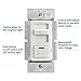 Leviton IllumaTech Dimmer Switch for 0-10V LED, Mark 7 Florescent Ballasts, wth LED Locator Light, IP710-DLZ, White with Ivory and Light Almond Faceplates