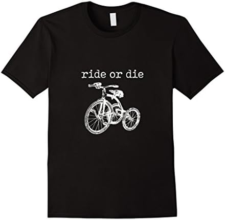 Men's Ride or Die Tricycle Funny Vintage Bicycle Philippine Tee XL Black