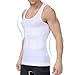 Shaxea Men's Seamless Compression Shirt, Body Slimmer Shapewear with Tummy Control, Gynecomastia Undershirt Tank Top