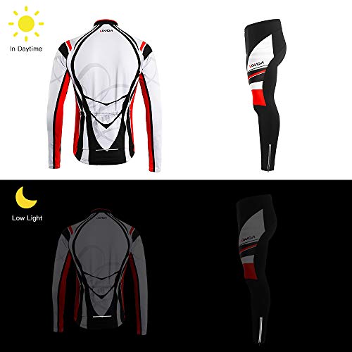 image for Lixada Men's Cycling Jersey Suit Winter Thermal Fleece Long Sleeve Mou