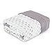 aden + anais Dream Blanket, 100% Cotton Muslin, 4 Layer lightweight and breathable, Oversized 60 X 72 inch, Skylight Birch - Grey/ light green