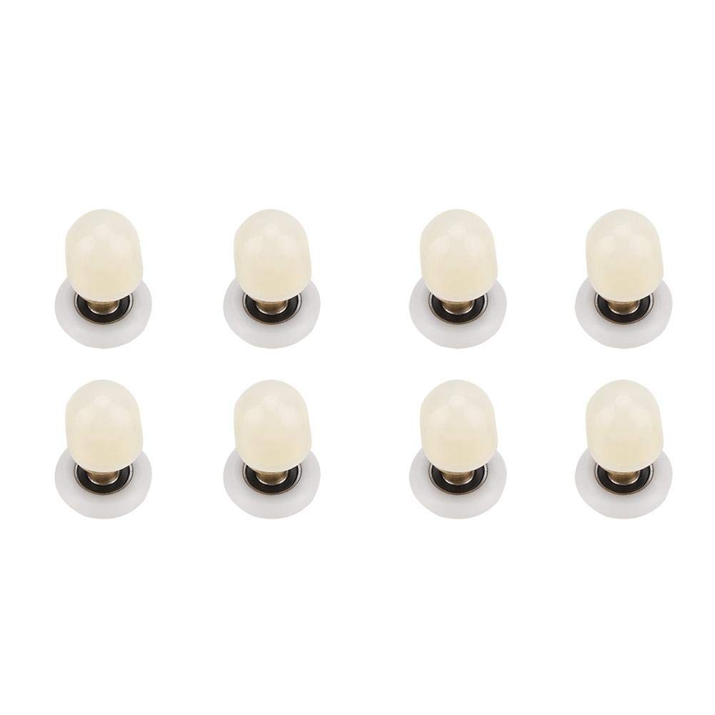 8pcs Brass ABS Shower Door Rollers Runners Pulleys Bathroom Doors Hardware for the Bathroom Glass Sliding Door (27mm)