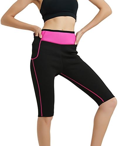 Hanmeimei Women's Slimming Pants Neoprene for Lose Weight Fat Burning Sweat Sauna Capris Leggings Body Shapers