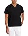 WonderWink Men's The Alpha Unisex V-Neck Scrub Top, Black, Large