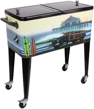 Sainty Art Works 29-013 One Last Ride Patio Cooler, 80-Quart