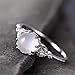 Letdown_rings Moonstone Diamond Encrusted Ring Stylish Ring Engagement Ring Valentine's Festival Gifts for Boyfriend Girlfriend (US Size)