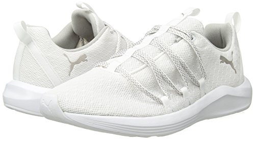image for PUMA Women's Prowl Alt Knit Mesh Wn Sneaker White-Metallic Beige, 7.5 