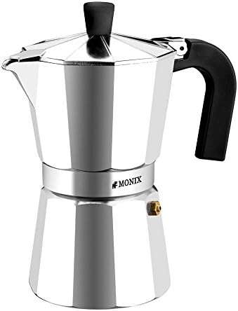 Braisogona Monix Vitro Expres Aluminium Non-Stick 9 Cups Coffee Maker, Silver, 30 x 30 x 30 cm