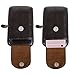 Leather Men Belt Pouch, Cell Phone Holster Wallet Pocket Waist Bags Mini Travel Messager Pouch (Dark)