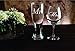 C & M Personal Gifts Mr. and Mrs. Wedding Couple Glass Set, 23 oz. Beer Pilsner and 18 oz. Wine Glass, Anniversary Gift