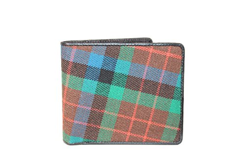 Kilter 100% Scottish Tartan & Real Leather Mens Wallet - Macduff Hunting