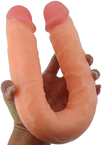NOSSA 18.11 inch Double Sided Big Toy Real Feel Soft Flexible Double Head Massageoys
