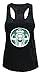 Tough Cookie's Women's Starbucks Parody Burnout Tank Top (Medium, Black)