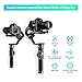 FeiyuTech Feiyu AK2000 3-Axis Handheld Gimbal Stabilizer with LCD Touch Panel Compatible with Canon/Panasonic/Sony/Nikon Cameras, MAX Payload 6.17 LB, M4 Kernel MCU