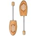 DANGSHAN Unisex Cedar Shoe Tree Adjustable with Tension Spring Coil 1 Pair