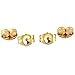 4 14K Yellow Gold Earring Backs Ear Post Nuts Deluxe