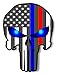 Gadsen Flags in USA Punisher Sticker - Flag Decal American Flag Sticker Red Stripe for Cars Trucks for Honor and Support of Our First Responders Vinyl