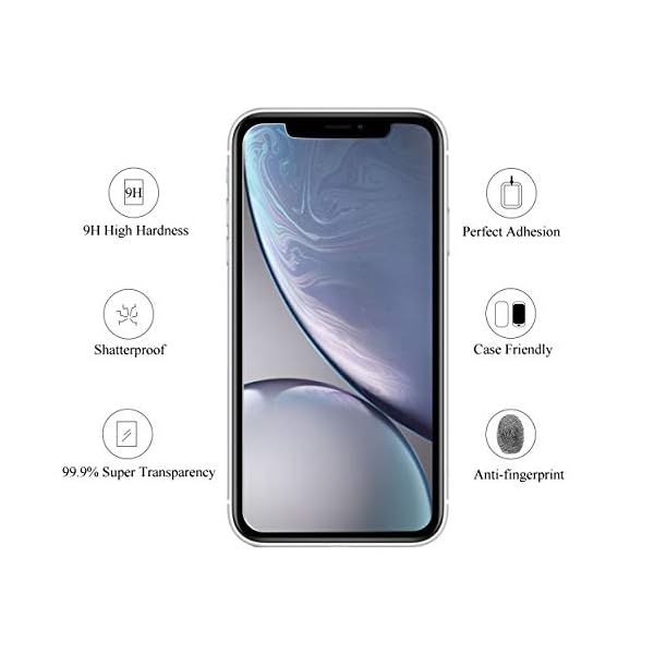 Ailun Glass Screen Protector Compatible for iPhone 11/XR,6.1 Inch 3 Pack Tempered Glass - Imagen 4