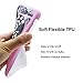Unov Phone Case for iPhone Xs Max Soft Protective Slim TPU Shockproof Bumper Wave Design Support Wireless Charging 6.5 Inch (Retro Payphone)