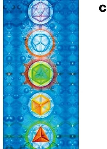 MKIJUFDS Tapestry Yoga Mat Scarf Shawl Colorful Polyester Tassel 150X75cm Breathable for Beach