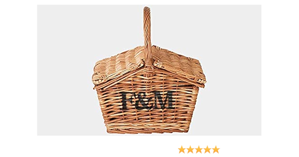 Amazon Com Fortnum Mason Wicker Hamper Basket Home Kitchen