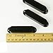 Strat Style Single Coil Guitar Pickup Cover Set ,No holes /Black