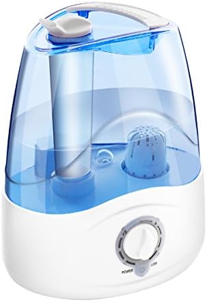 YUKICARE Ultrasonic Cool Mist Humidifier - Superior Humidifying Unit with Super Whisper-Quiet Operation，Dial Knob Control Adjustable Mist Mode，Automatic Shut-Off, and 13 hours Operating Time