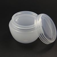 Twinklefilter 10Pcs Lid Plastic Cosmetic Empty Jar Pot Eyeshadow Makeup Face Cream Container 30ml (Translucent)