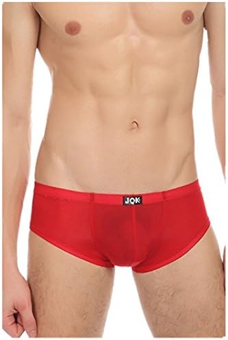 Louis Rouse Men's Low Rise Ice Silk Mini Boxer-briefs Red