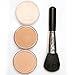 iQ Natural Mineral Makeup Starter Kit – Powder Brush, 2 Mineral Foundation Shades, Setting Veil, for Flawless Bare Looking Skin, 4 Piece Full Size Set