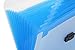 Snail&Hawk 13-Pockets Poly Accordion Expanding File-Folder with Handle,A4 Size,Buckle Closure (Blue)
