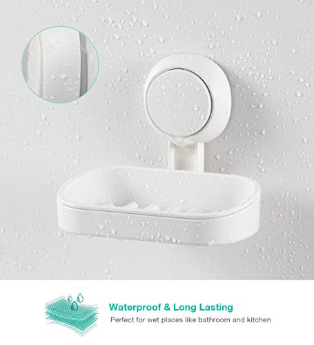 Budget & Good Suction Soap Dish - Super Powerful Vacuum Suction Cup Soap Holder - Heavy Duty Bar Soap Holders Dishes for Bathroom Kitchen - Thumbnail 5