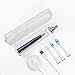 SweetLF Electric Toothbrush 48000 Vibrations Deep Clean Rechargeable Sonic Toothbrush 2 Minutes Timer 3 Brushing Modes Full Waterproof Electronic Power Tooth Brush White with 3 Replacement Heads