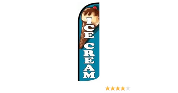 Ice Cream King Size Windless 38 X 138 In Polyester Swooper Flag Pk Of 2 Business Industrial Sumaratech Retail Services