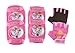TITAN Flower Princess Multi-Sport Protective Pink Pad Set, Elbow Knee and Wrist Guards, Small-Medium