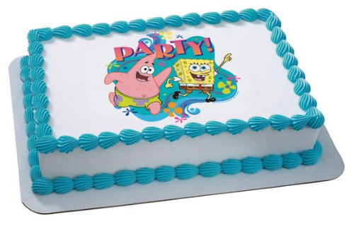 Spongebob Squarepants Edible Cake Topper Decoration Amazon Com